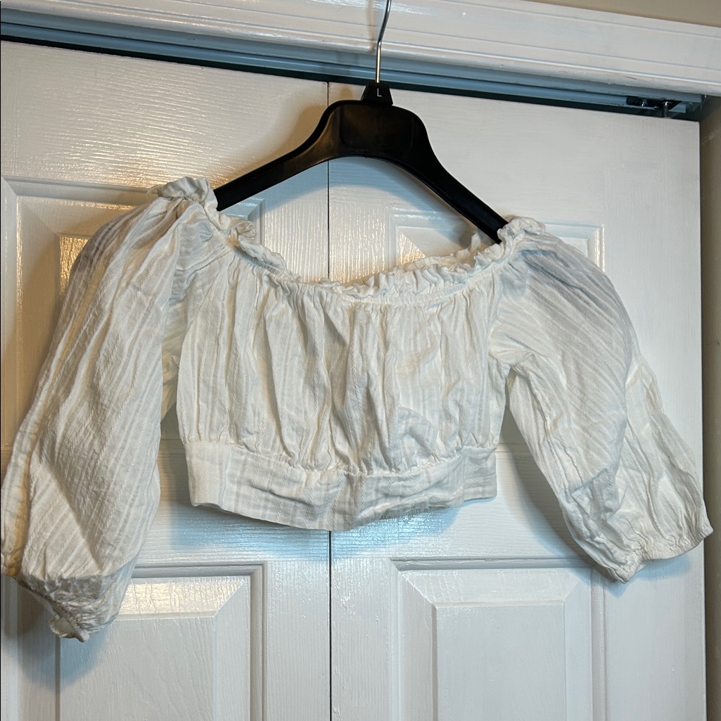 Hyfve White Off-Shoulder Blouse